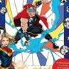 Marvel Avengers. 8 mosaïques à colorier et 4 cadres à détacher pour exposer tes créations !