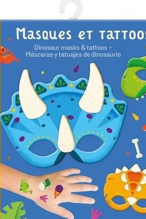 Masques et tattoos dino, Anna Clark