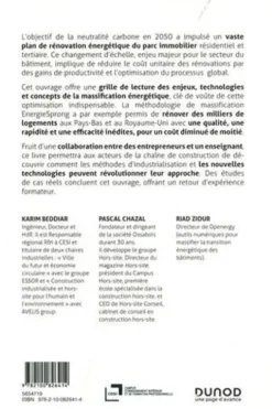 Massification de la rénovation énergétique. Accélérer et optimiser la rénovation énergétique grâce aux outils numériques et industriels, Karim Beddiar