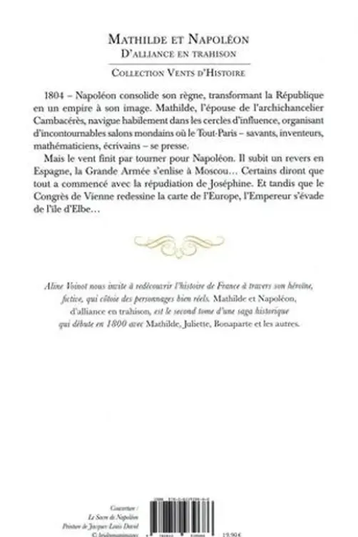 Mathilde et Napoléon d'alliance en trahison, Aline Voinot