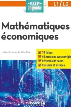 Mathématiques économiques, Jean-François Caulier