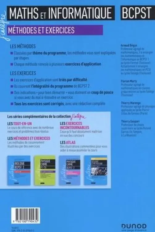 Maths et informatique BCPST 2. Méthodes et exercices, 4e édition, Arnaud Bégyn