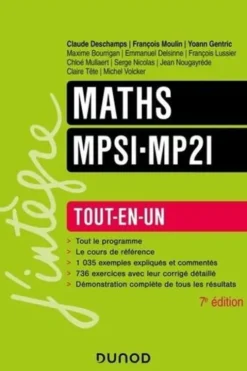 Maths MPSI-MP2I. 7e édition, Claude Deschamps