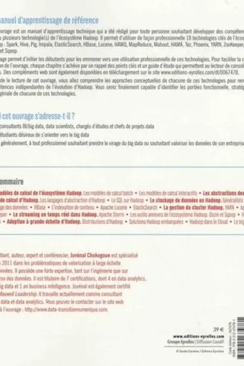 Maîtrisez l'utilisation des technologies Hadoop. Initiation à l'écosystème Hadoop, Juvénal Chokogoue