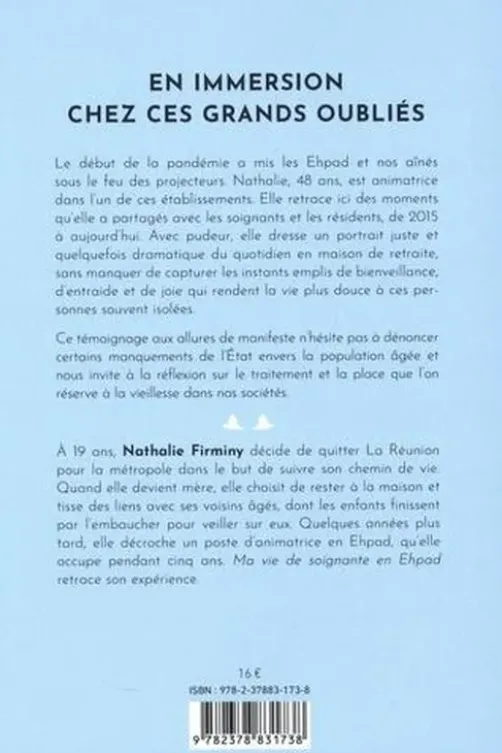 Ma vie de soignante en Ehpad. En immersion chez ces grands oubliés, Nathalie Firminy