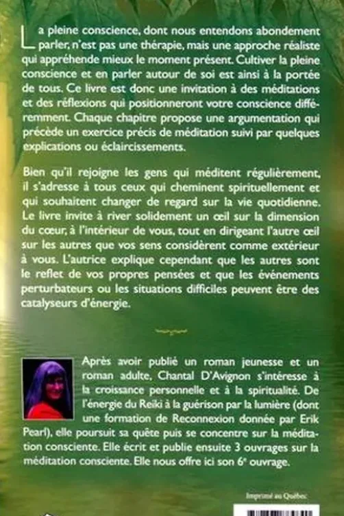 Méditations et réflexions dans la plénitude. L'effet miroir de vos pensées, Chantal D' Avignon