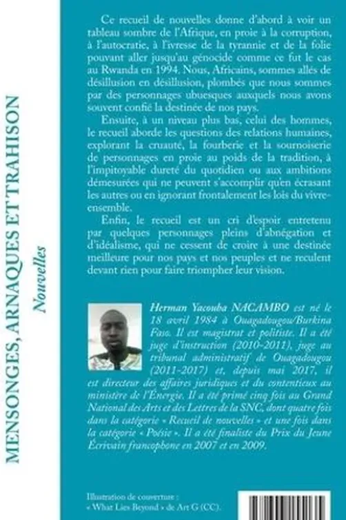 Mensonges, arnaques et trahison, Herman Yacouba Nacambo