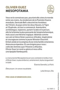 Mesopotamia, Olivier Guez