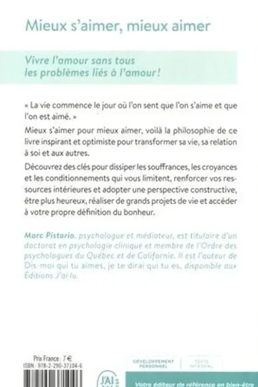 Mieux s’aimer, mieux aimer, Marc Pistorio