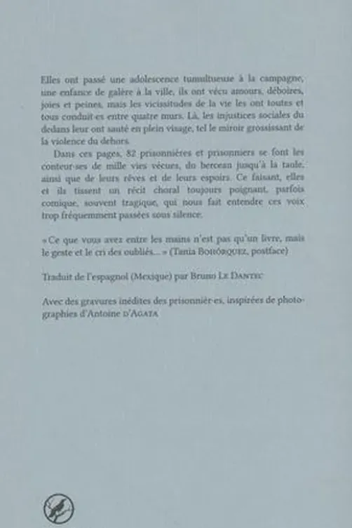 Mille vies. Récits depuis la prison, Alejandro Mendoza Guerrero