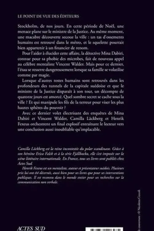 Mina et le mentaliste : Mirage, Camilla Läckberg