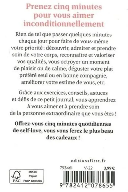 5 minutes... de self-love. Mon petit journal pour apprendre à m'aimer, Astrid Eulalie