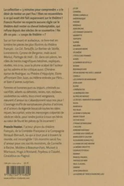 3 minutes pour comprendre 50 pièces et rôles remarquables du théâtre français, Francis Huster