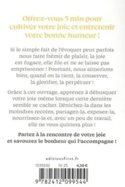 5 minutes pour... cultiver sa joie. Mon petit journal pour savourer la beauté de chaque instant, Nathalie Saulnier