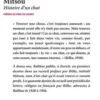 Mitsou. Histoire d'un chat, Rainer Maria Rilke