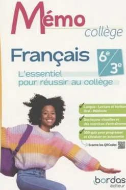 Mémo collège Français 6e/3e. L'essentiel pour réussir au collège, Edition 2023, Joëlle Paul