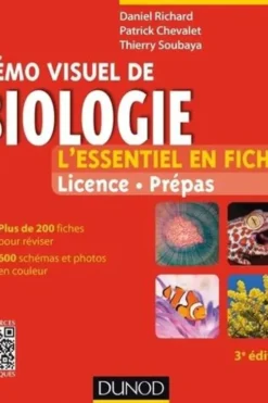 Mémo visuel de biologie. L'essentiel en fiches, 3e édition, Daniel Richard
