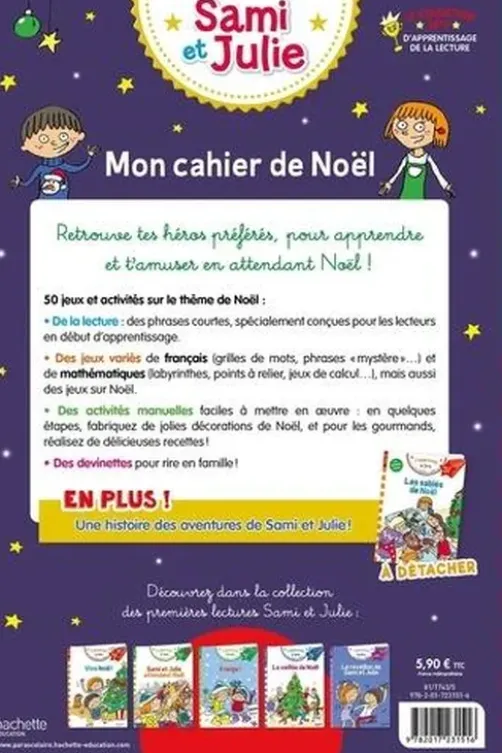 Mon cahier de Noël avec Sami et Julie. 50 jeux et activités, Sandra Lebrun