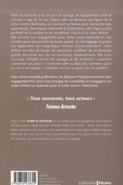 Mon combat contre l'illettrisme, Aline Le Guluche