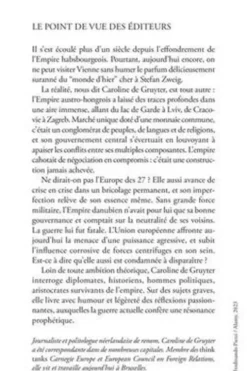 Monde d'hier, monde de demain. Un voyage à travers l'empire des Habsbourg et l'Union européenne, Caroline De Gruyter