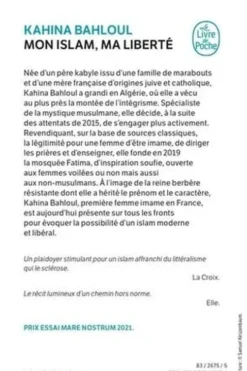 Mon islam, ma liberté, Kahina Bahloul