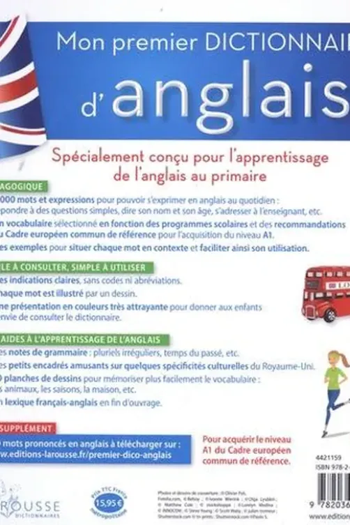 Mon premier dictionnaire d'anglais CE-CM 7-11 ans, Larousse