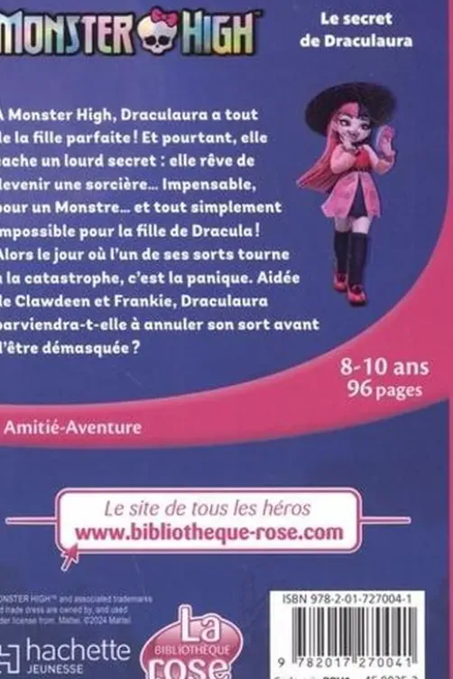 Monster High Tome 2 : Le secret de Draculaura, Elizabeth Barféty