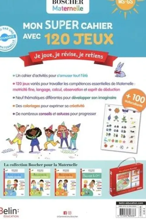 Mon super cahier de 120 jeux MS GS. Je joue, je révise, je retiens, Barbara Arroyo