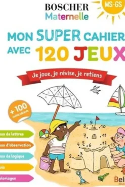 Mon super cahier de 120 jeux MS GS. Je joue, je révise, je retiens, Barbara Arroyo