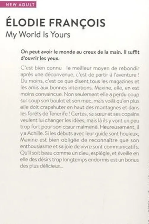 My World Is Yours, Elodie François