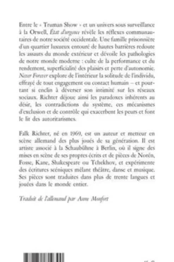 Never forever/Etat d'urgence, Falk Richter