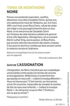 Noire. Suivi de L'Assignation, Tania de Montaigne