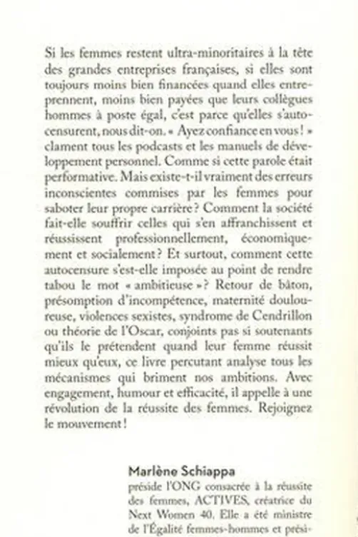 Nos si petites ambitions. Pour une révolution de la réussite des femmes, Marlène Schiappa