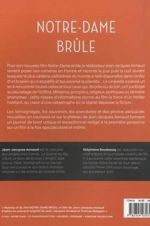 Notre-Dame brûle. Le carnet de bord du film, Jean-Jacques Annaud