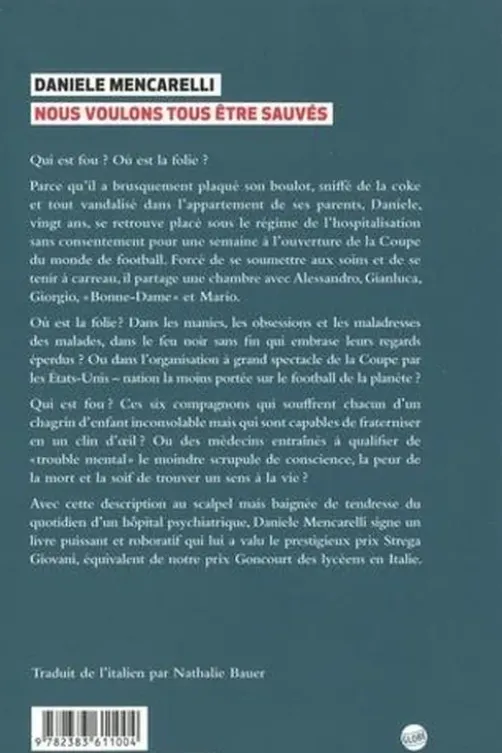 Nous voulons tous être sauvés, Daniele Mencarelli