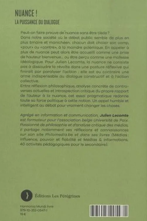 Nuance ! La puissance du dialogue, Julien Lecomte