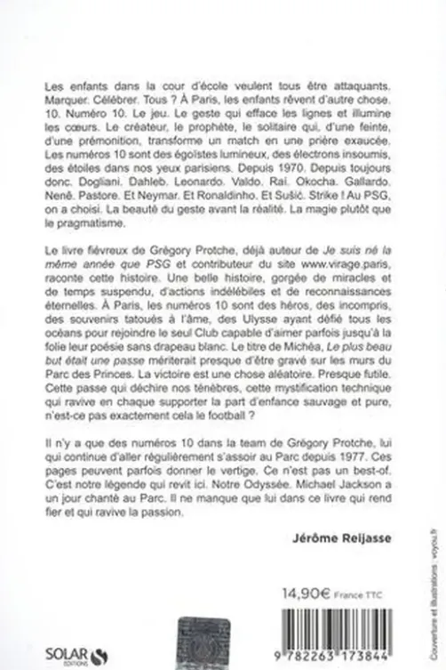 Numéros 10. Les plus grands meneurs de jeu parisiens, Grégory Protche