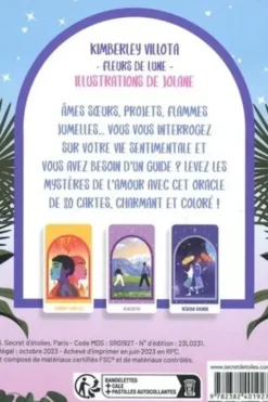 Oracle amoureux. 30 cartes, De lune Fleurs