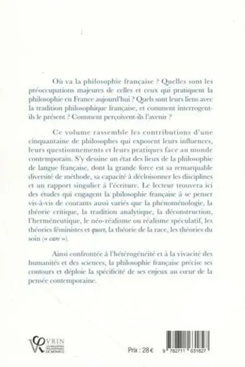 Où va la philosophie française ?, Isabelle Alfandary