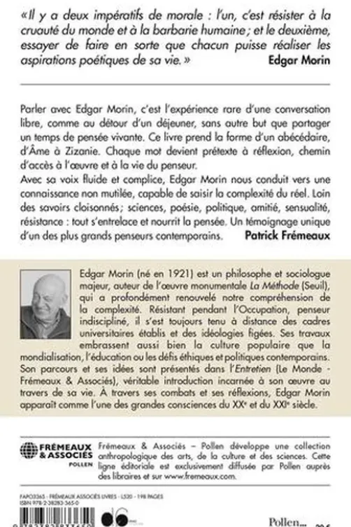 Parler avec Edgar Morin. Abécédaire philosophique : de Ame à Zizanie