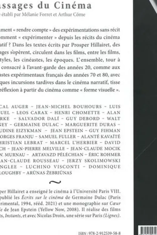 Passages du cinéma, Prosper Hillairet