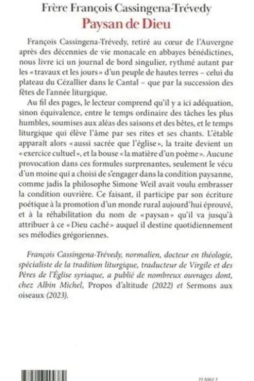 Paysan de Dieu, François Cassingena-Trévedy