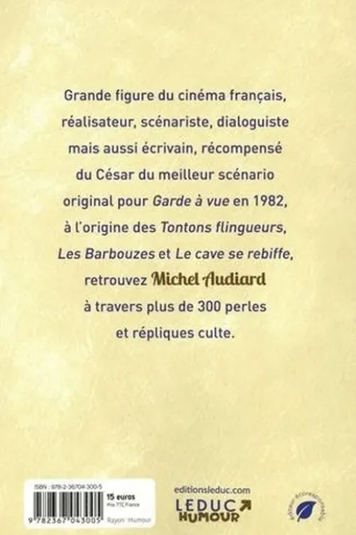 Perles de Michel Audiard. Edition collector, Frédéric Pouhier