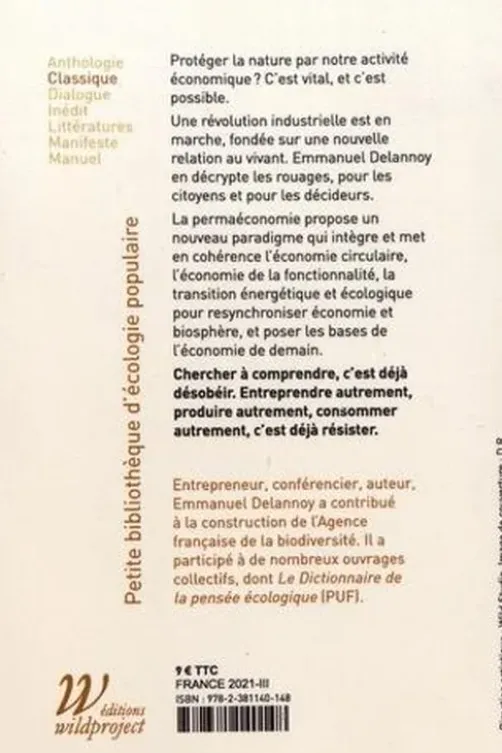 Permaéconomie, Emmanuel Delannoy
