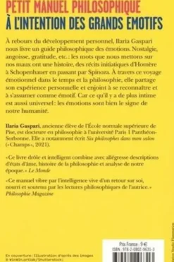 Petit manuel philosophique à l'intention des grands émotifs, Ilaria Gaspari