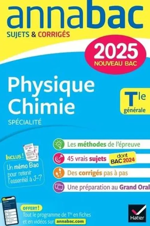 Physique-Chimie spécialité Tle générale. Sujets & Corrigés, Edition 2025, Jacques Royer