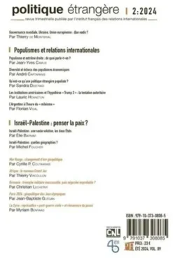 Politique étrangère N° 2, juin 2024 : Populismes et relations internationales, IFRI