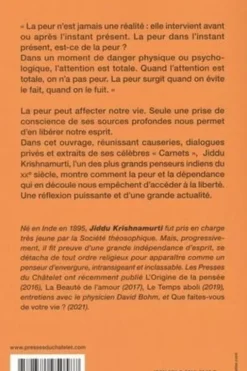 Pourquoi avons-nous peur ?, Jiddu Krishnamurti