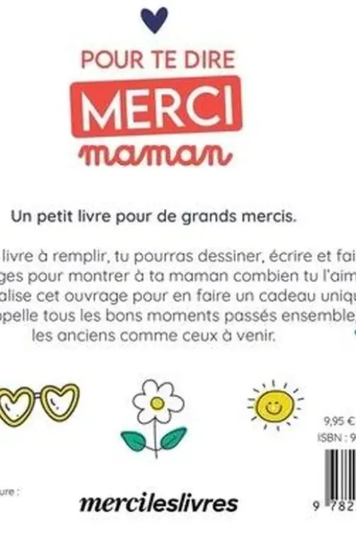 Pour te dire merci Maman, Merci les livres