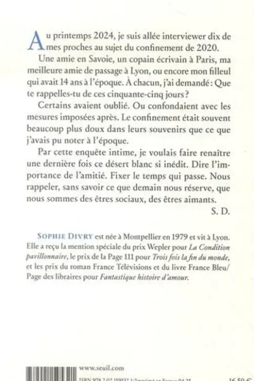 Pour tout le monde en même temps. Journal avec incises amicales, Sophie Divry